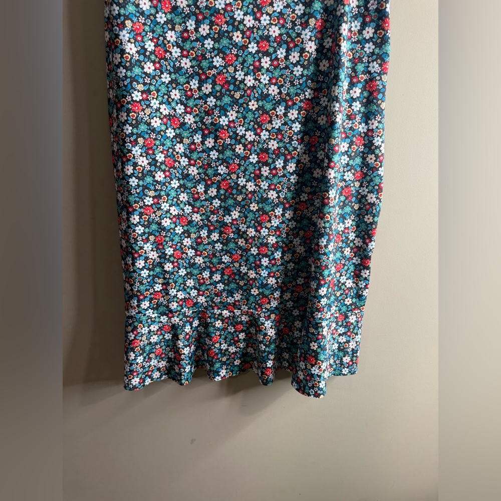 Lands' End Multicolor Floral swim skirt size medium 10/12 - Picture 9 of 11